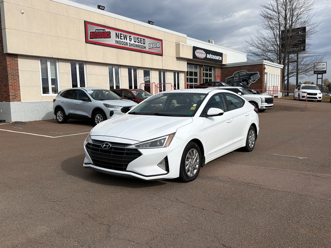 Polar White 2020 Hyundai Elantra Sedan Automatic