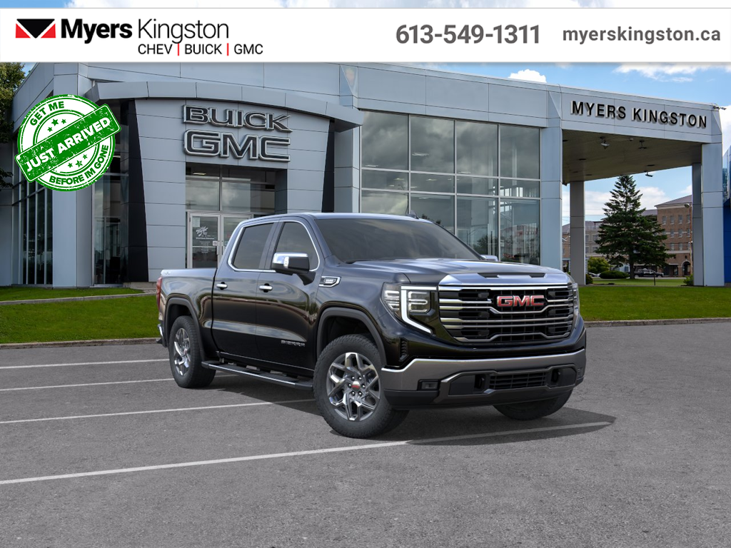 Onyx Black 2026 GMC Sierra 1500 SLT Crew Cab 4WD Pickup Truck Four-Wheel Drive Automatic