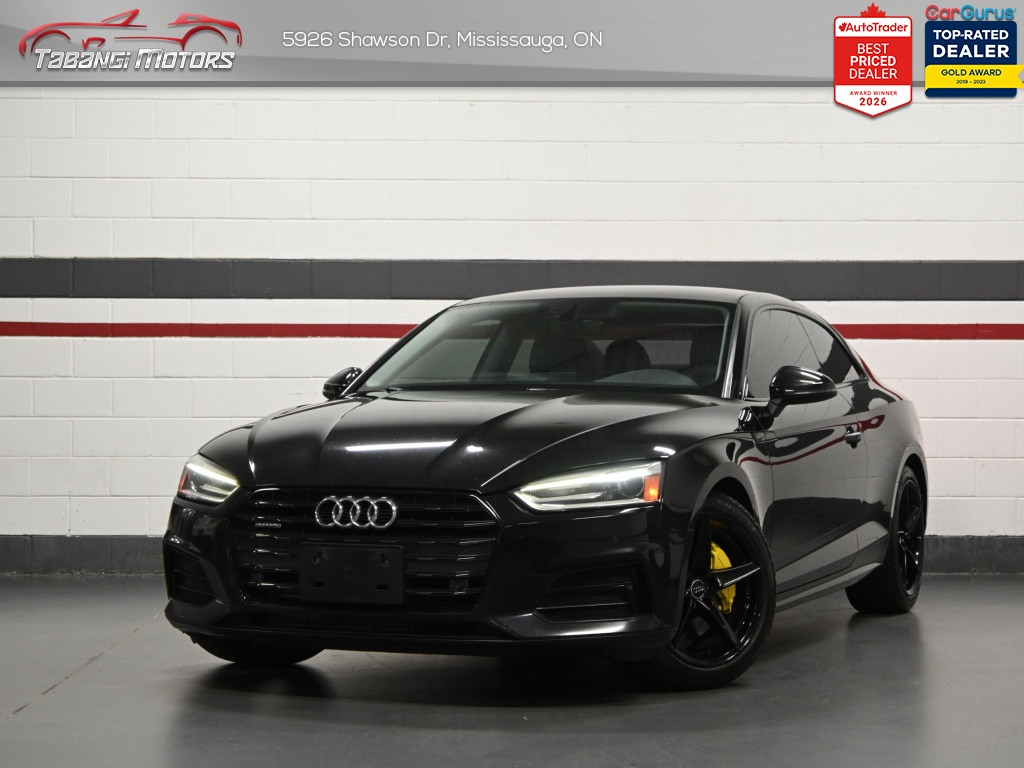 Black 2018 Audi A5 Coupe All-Wheel Drive Automatic