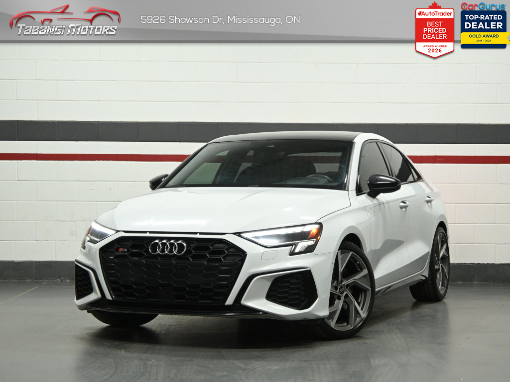 White 2022 Audi S3 2.0T quattro Technik AWD Sedan Automatic