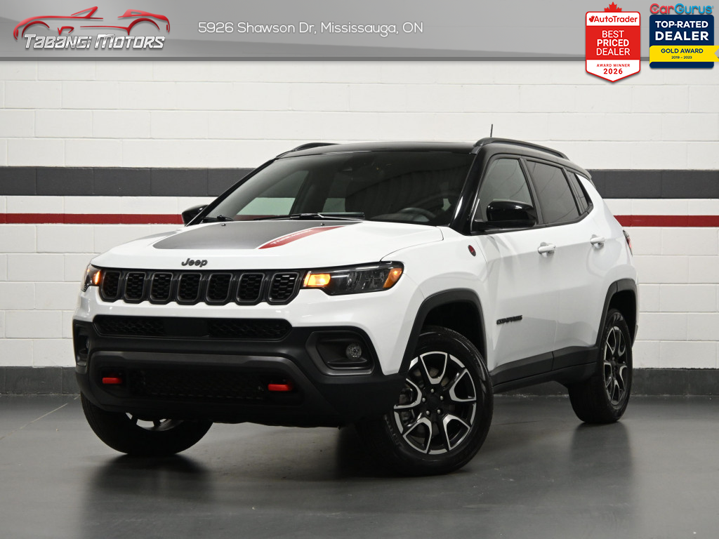White 2024 Jeep Compass Trailhawk 4WD SUV / Crossover Four-Wheel Drive Automatic