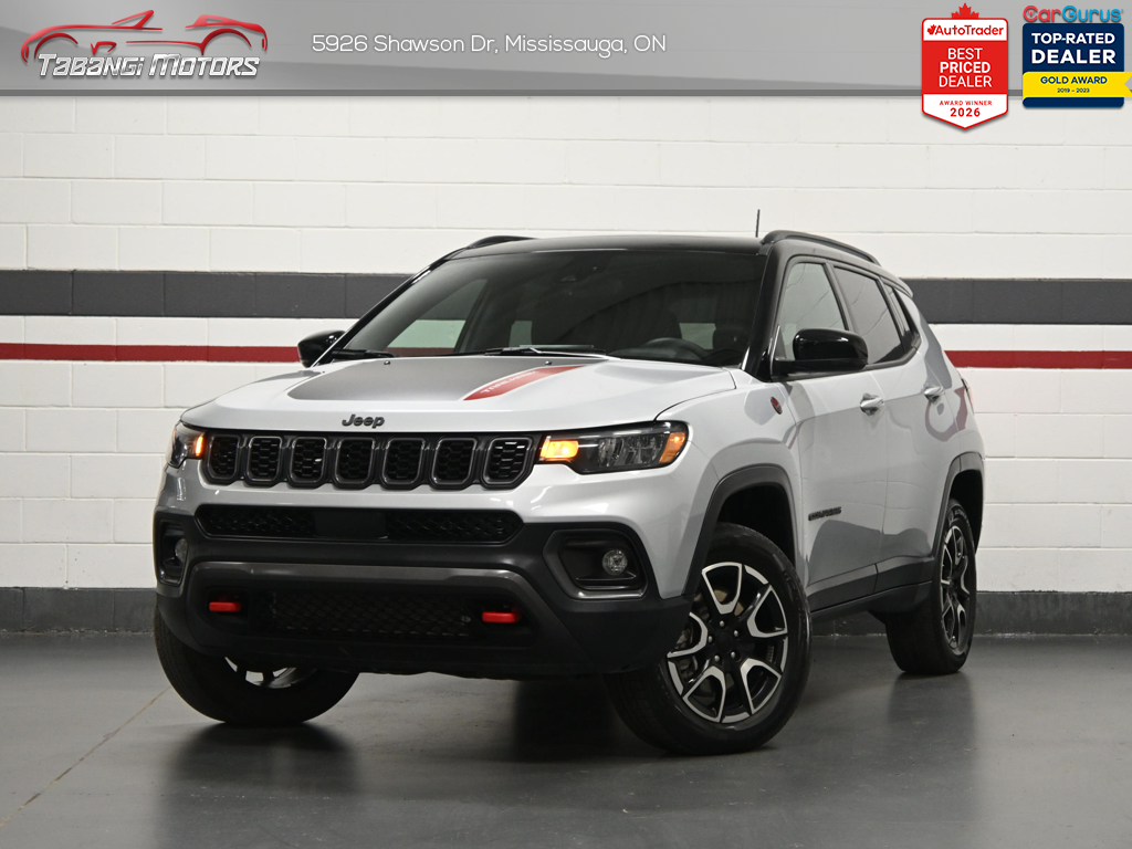 Silver 2024 Jeep Compass Trailhawk 4WD SUV / Crossover Four-Wheel Drive Automatic