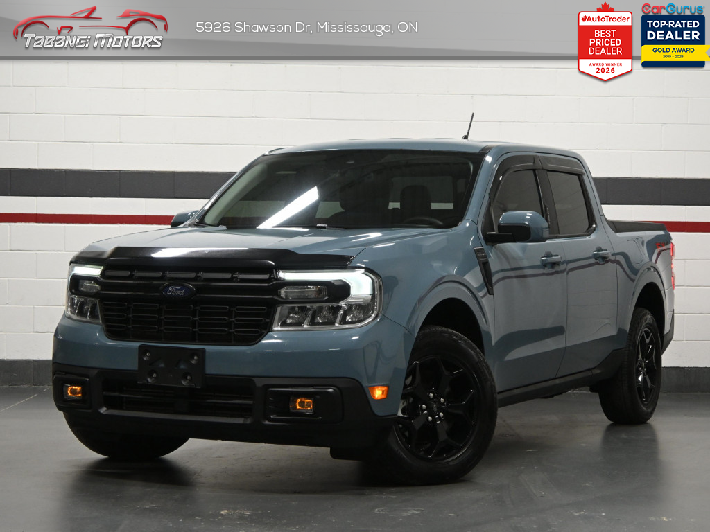 Blue 2023 Ford Maverick Lariat SuperCrew AWD Pickup Truck All-Wheel Drive Automatic