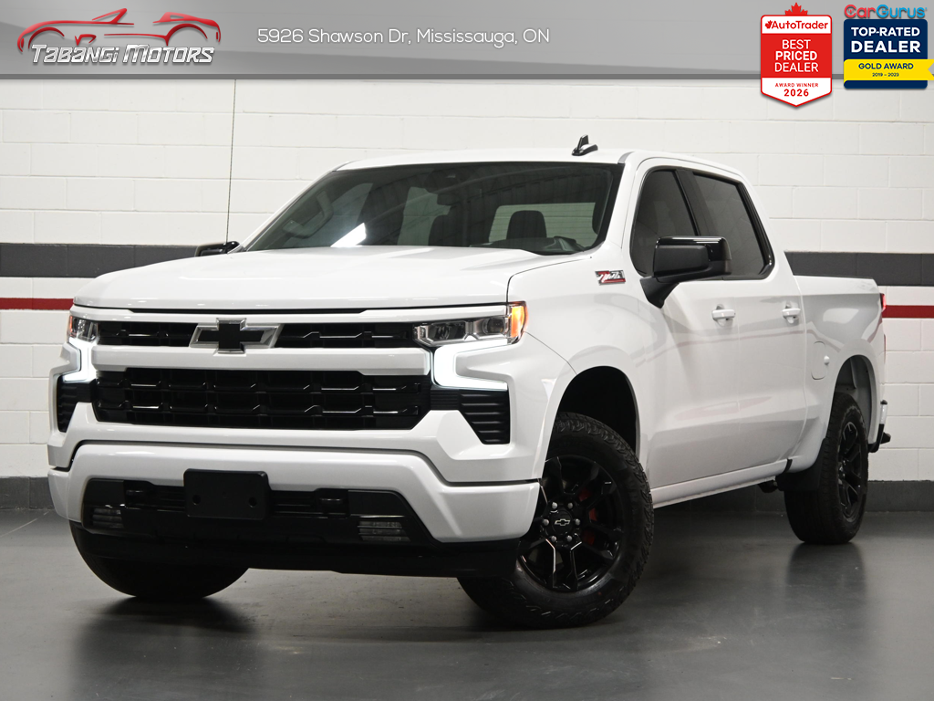 White 2024 Chevrolet Silverado 1500 RST Crew Cab 4WD Pickup Truck Four-Wheel Drive Automatic