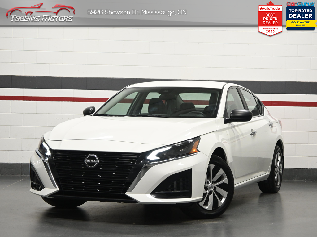 White 2025 Nissan Altima 2.5 S AWD Sedan Automatic
