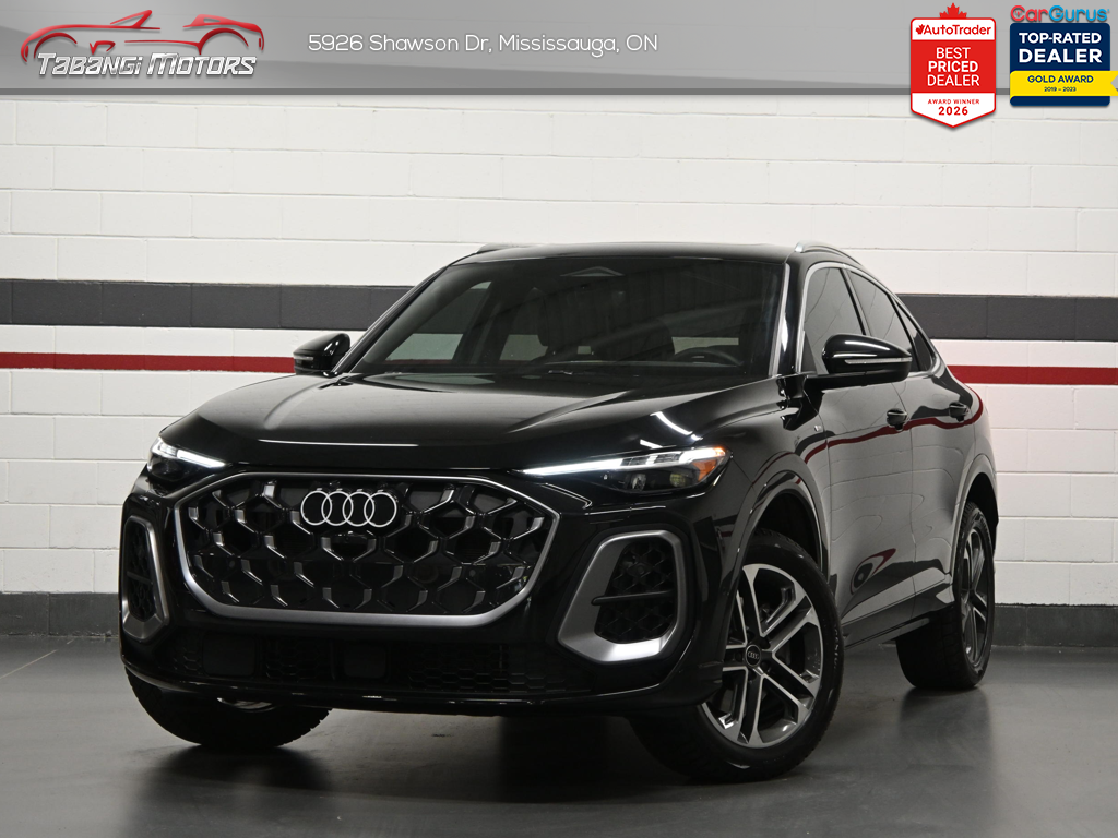 Black 2025 Audi Q5 Sportback quattro Premium Plus S Line 45 TFSI Sedan All-Wheel Drive Automatic