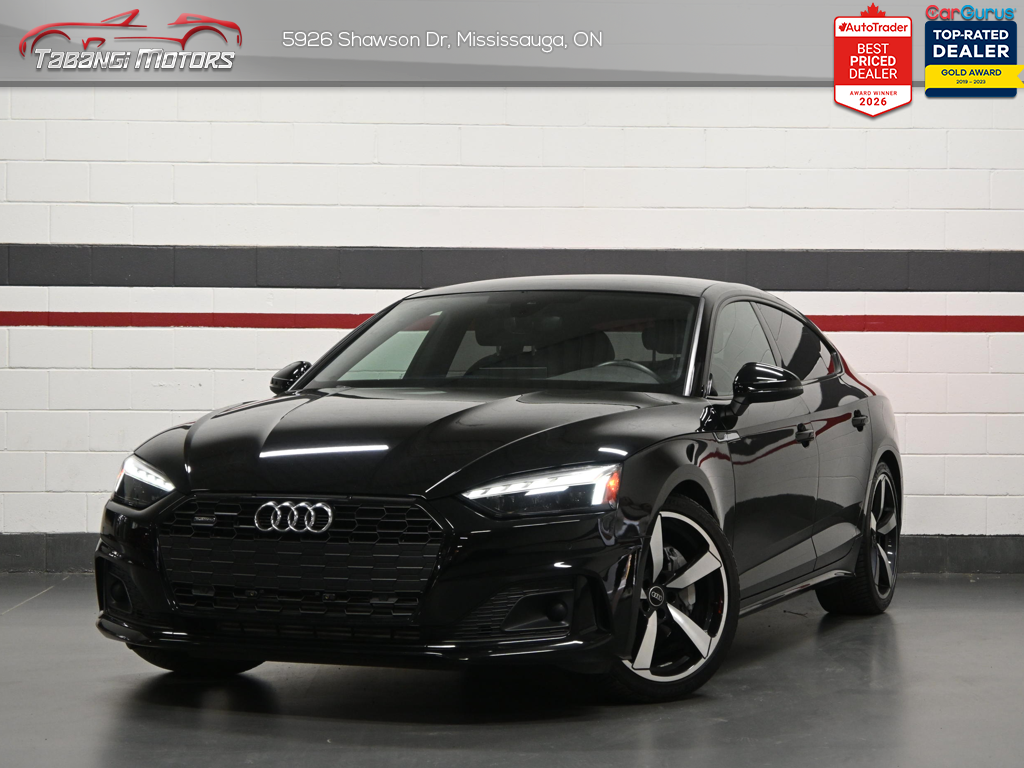 Black 2024 Audi A5 Sportback quattro Komfort 45 TFSI AWD Sedan Automatic