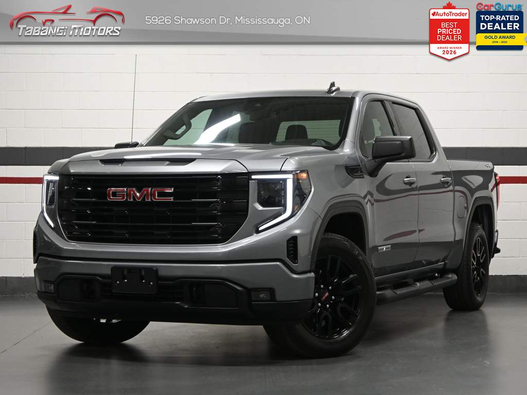 Gray 2024 GMC Sierra 1500 Elevation Crew Cab 4WD Pickup Truck Four-Wheel Drive Automatic