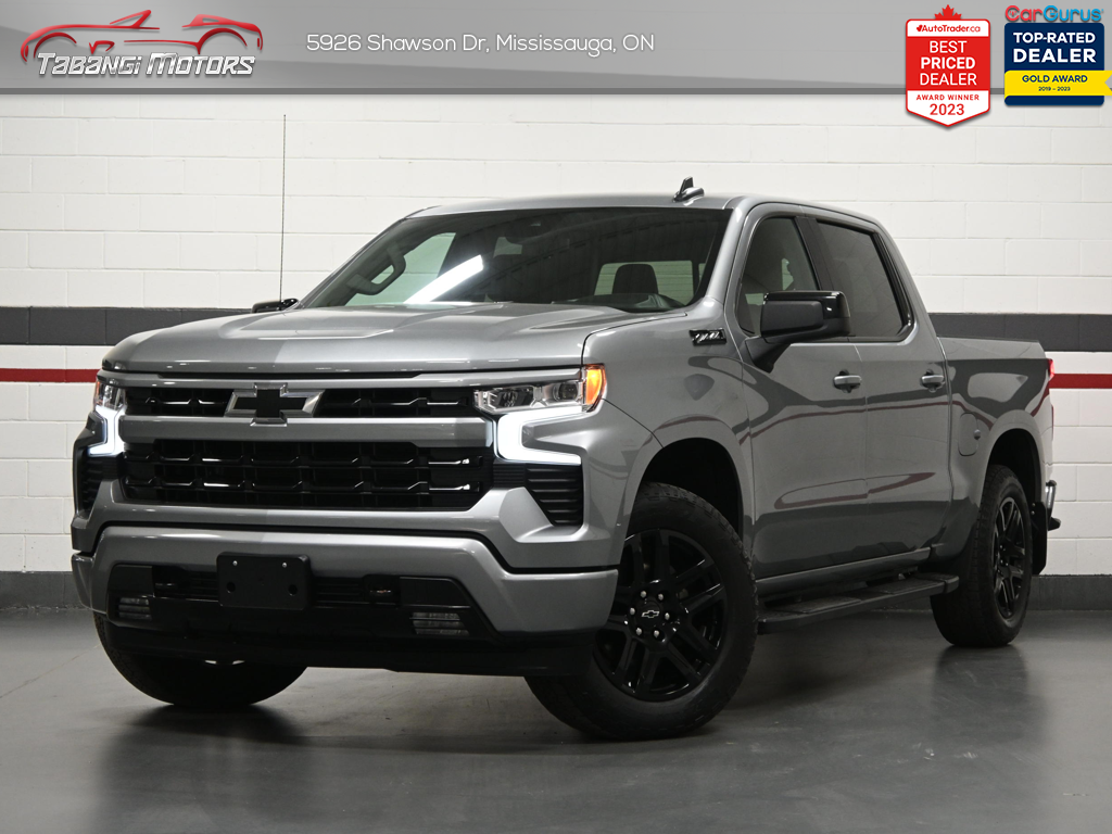 Gray 2024 Chevrolet Silverado 1500 RST Crew Cab 4WD Pickup Truck Four-Wheel Drive Automatic
