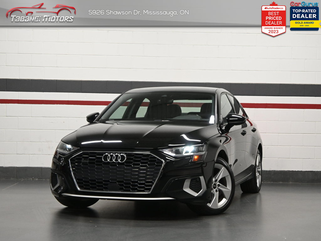 Black 2022 Audi A3 40 TFSI quattro Komfort AWD Sedan Automatic