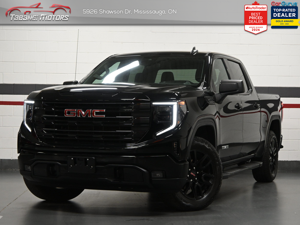 Black 2024 GMC Sierra 1500 Elevation Crew Cab 4WD Pickup Truck Four-Wheel Drive Automatic