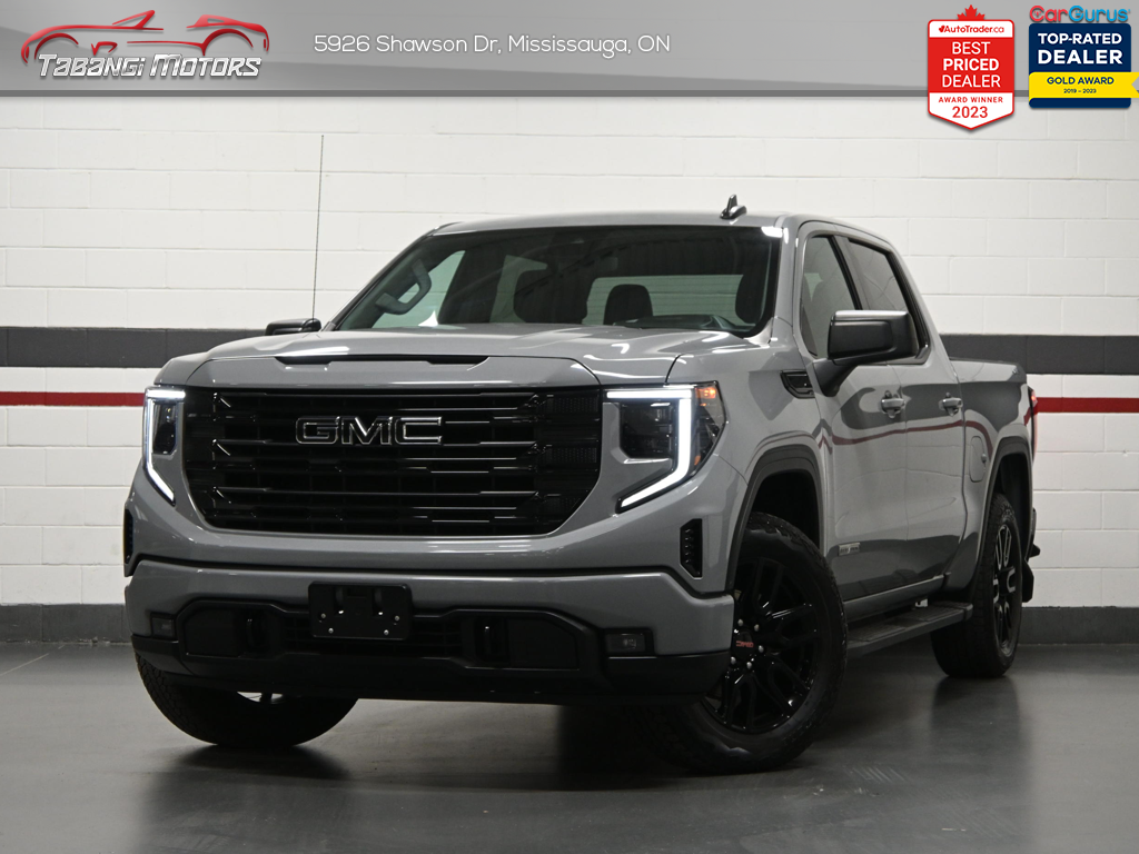 Gray 2024 GMC Sierra 1500 Elevation Crew Cab 4WD Pickup Truck Four-Wheel Drive Automatic