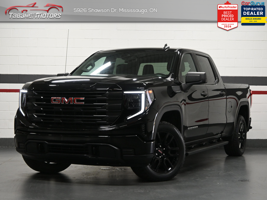 Black 2024 GMC Sierra 1500 Pro Crew Cab 4WD Pickup Truck Four-Wheel Drive Automatic