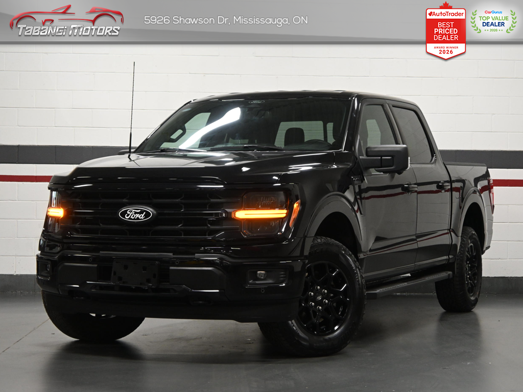 Black 2024 Ford F-150 Pickup Truck Four-Wheel Drive Automatic