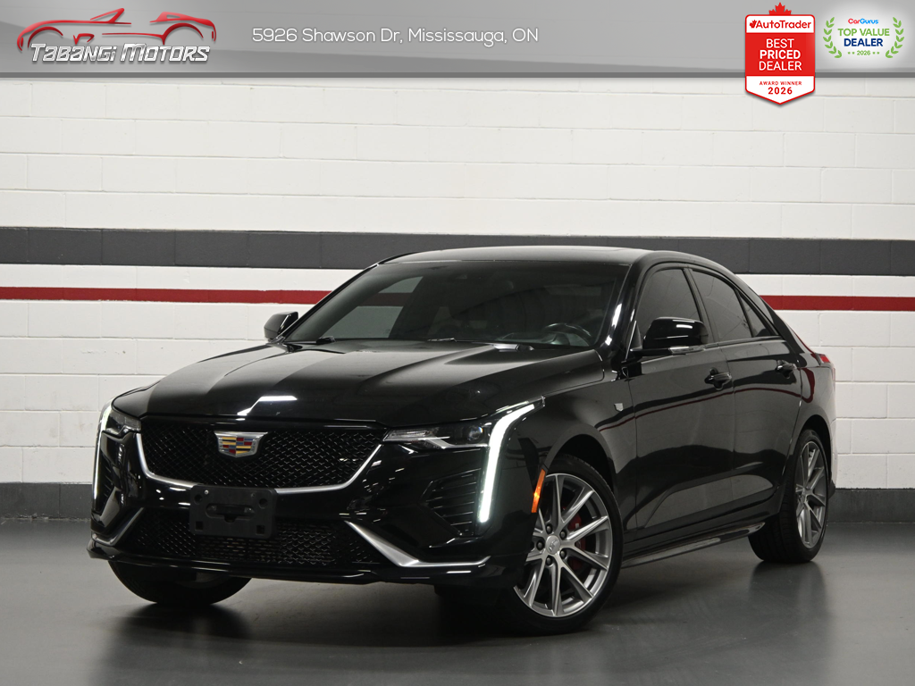 Black 2020 Cadillac CT4 Sedan All-Wheel Drive Automatic