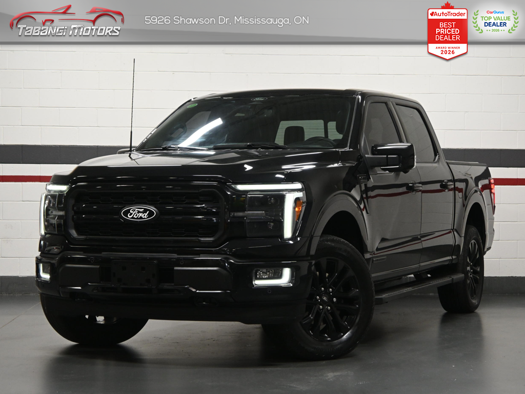 Black 2024 Ford F-150 Pickup Truck Four-Wheel Drive Automatic