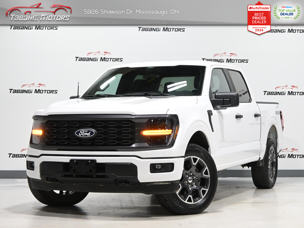 White 2024 Ford F-150 Pickup Truck Four-Wheel Drive Automatic