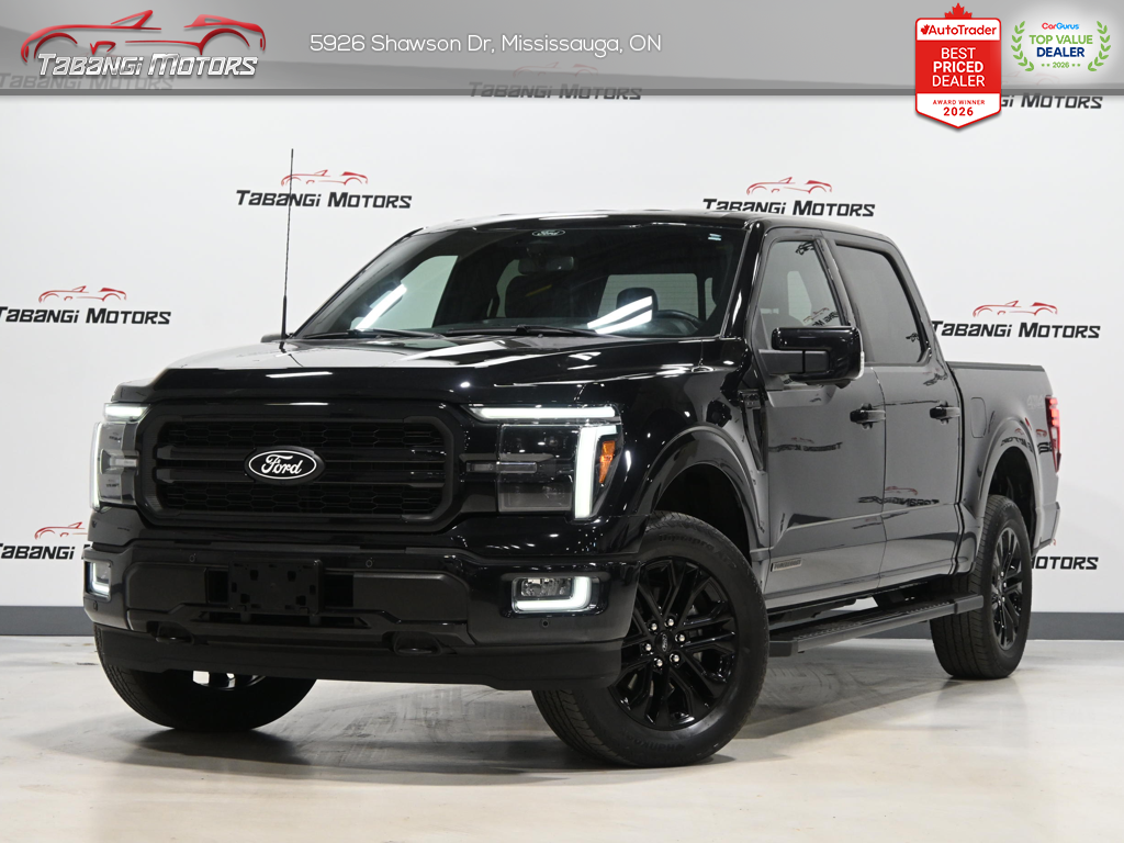 Black 2024 Ford F-150 Pickup Truck Four-Wheel Drive Automatic