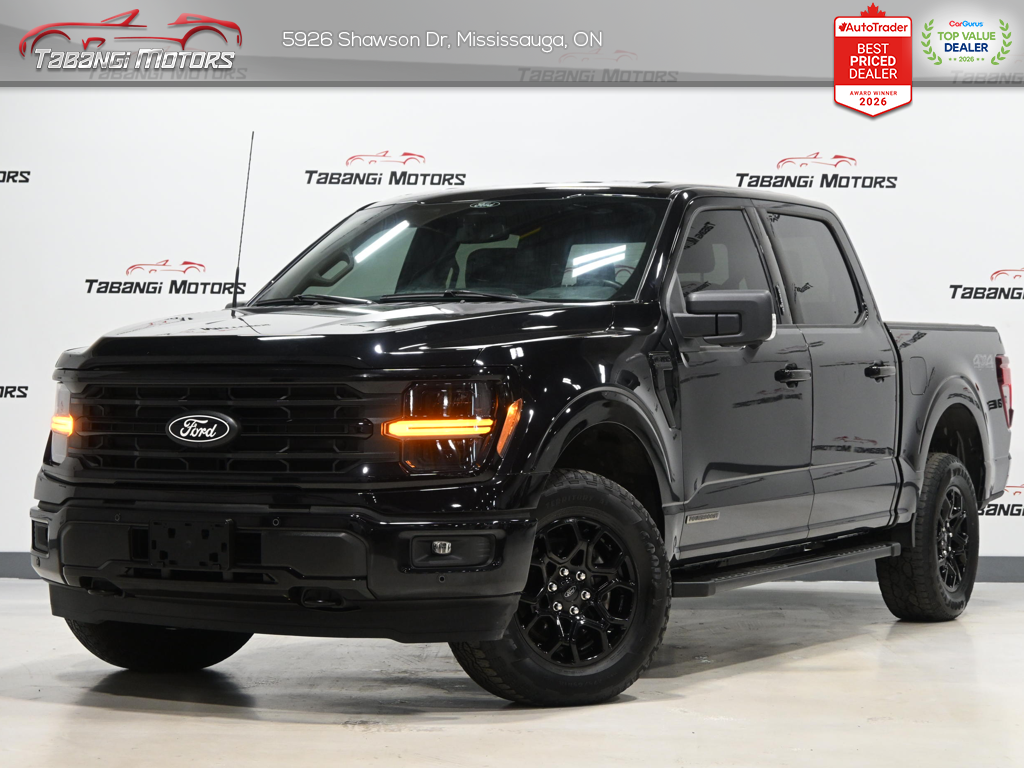 Black 2024 Ford F-150 Pickup Truck Four-Wheel Drive Automatic