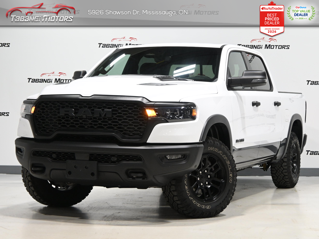 White 2026 RAM 1500 Pickup Truck Four-Wheel Drive Automatic