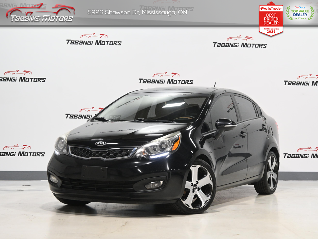 Black 2013 Kia Rio Sedan Front-Wheel Drive Automatic