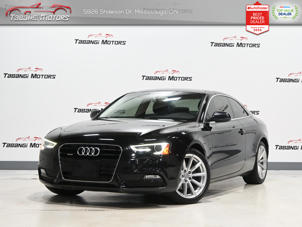Black 2014 Audi A5 Coupe  Automatic