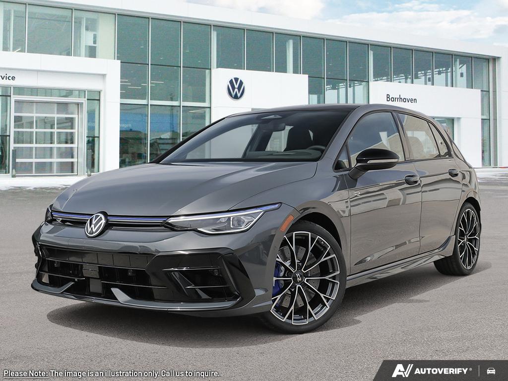 Gray (Dolphin Grey Metallic) 2026 Volkswagen Golf R Hatchback All-Wheel Drive Automatic