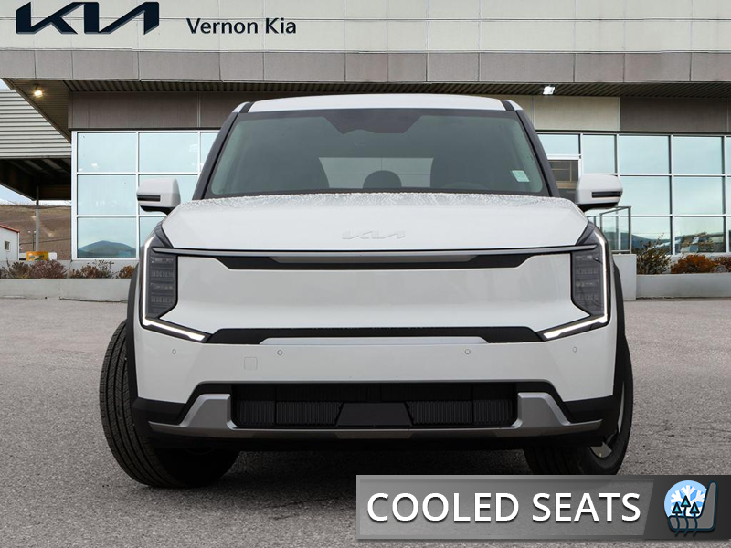 2026 Kia EV9 Light - Navigation - Cooled Seats - $187.62 /Wk - Snow White Pearl exterior view 2