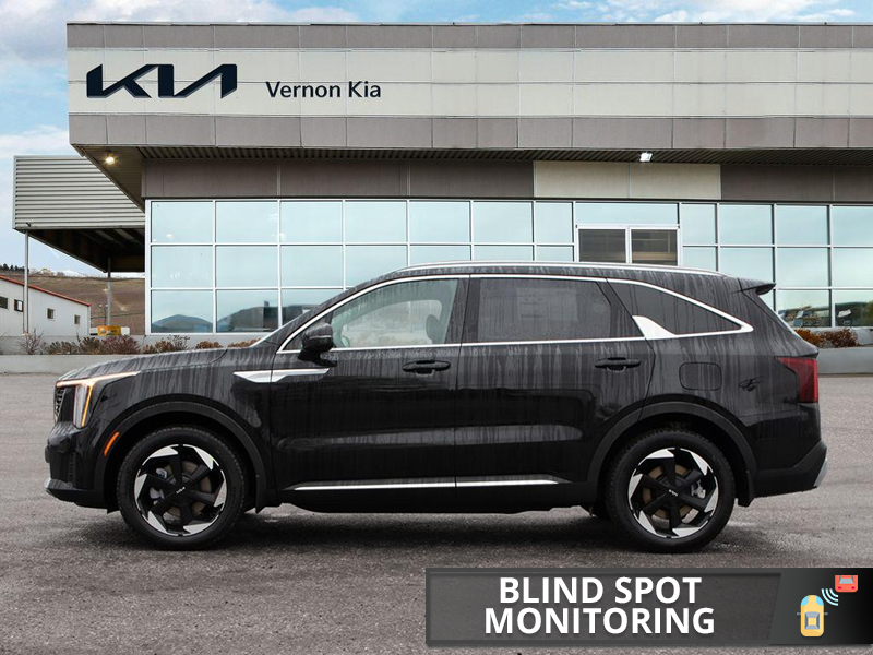 2026 Kia Sorento Hybrid LX - Heated Seats - Apple CarPlay - $146.52 /Wk - Aurora Black Pearl exterior view 3