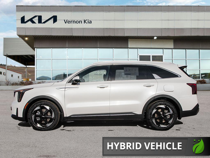 2026 Kia Sorento Hybrid SX - Leather Seats - $187.78 /Wk - Snow White Pearl exterior view 3