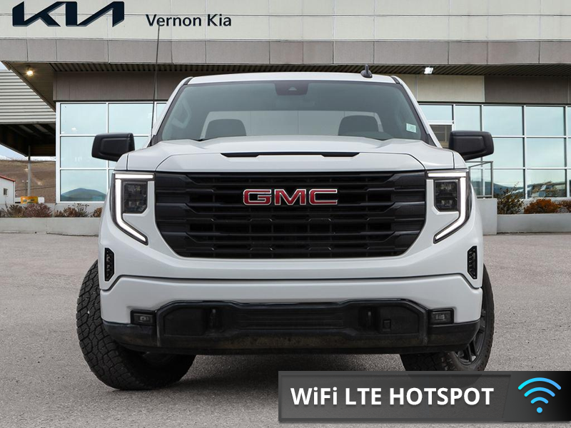 2024 GMC Sierra 1500 Elevation  Bumper-to-Bumper Color Matched Styling, Aggressive Street Presence - White exterior view 2