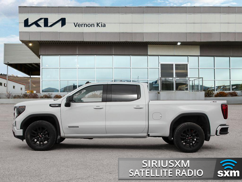 2024 GMC Sierra 1500 Elevation  Bumper-to-Bumper Color Matched Styling, Aggressive Street Presence - White exterior view 3