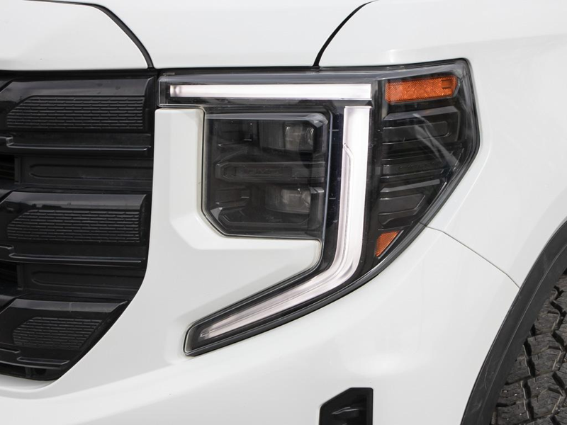 2024 GMC Sierra 1500 Elevation  Bumper-to-Bumper Color Matched Styling, Aggressive Street Presence - White exterior view 9
