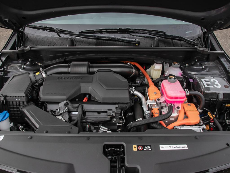 2026 Kia Sportage Hybrid EX Premium AWD - Leather Seats - $144.46 /Wk - Fusion Black exterior view 8
