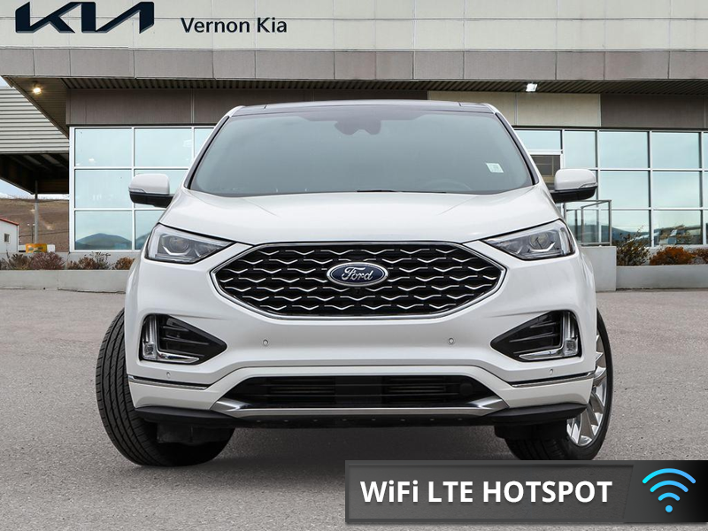 2022 Ford Edge Titanium Lexus Luxury on a Ford Budget, Pure Comfort - White exterior view 2