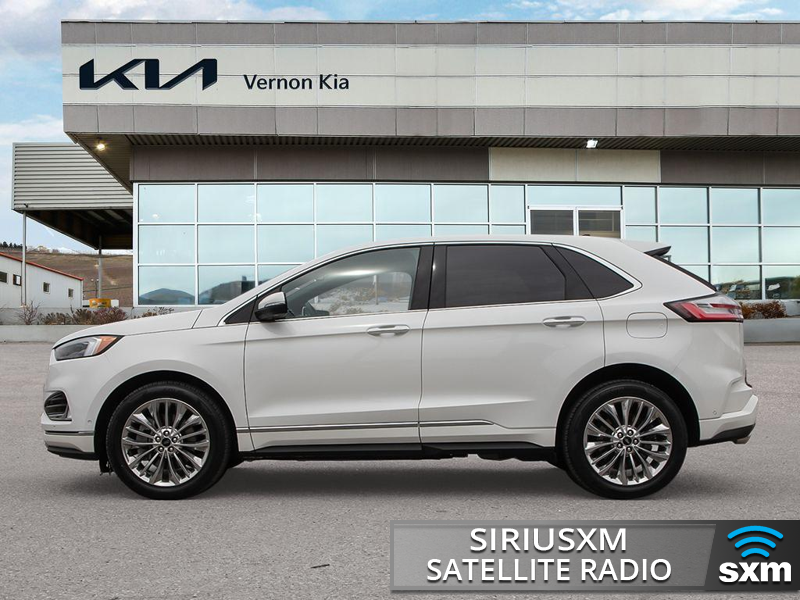 2022 Ford Edge Titanium Lexus Luxury on a Ford Budget, Pure Comfort - White exterior view 3
