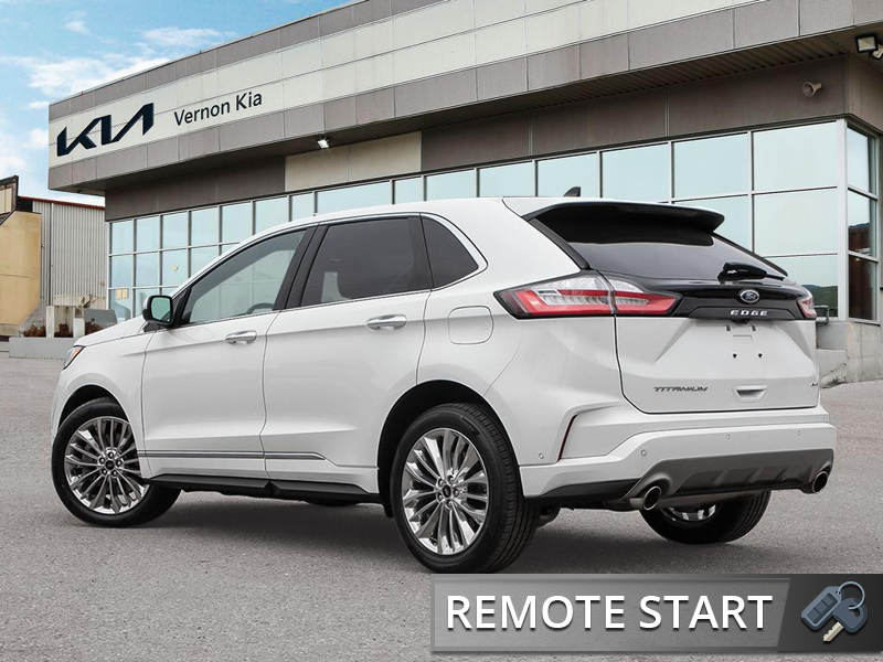 2022 Ford Edge Titanium Lexus Luxury on a Ford Budget, Pure Comfort - White exterior view 4