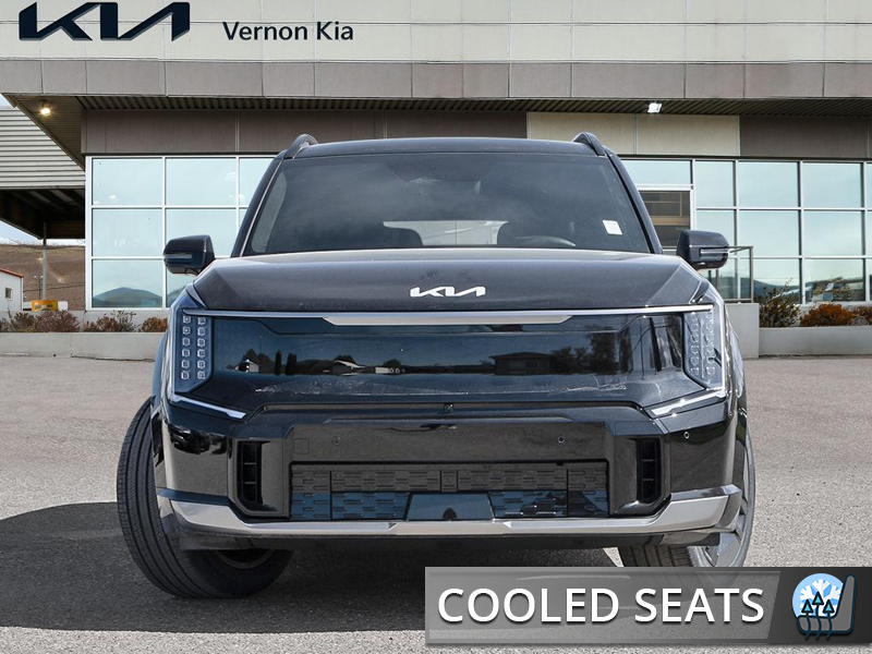 2026 Kia EV9 Land w/GT-Line Package AWD - HUD - $241.56 /Wk - Aurora Black Pearl exterior view 2
