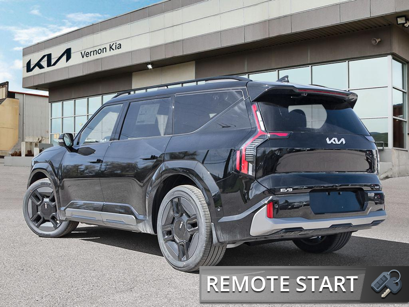 2026 Kia EV9 Land w/GT-Line Package AWD - HUD - $241.56 /Wk - Aurora Black Pearl exterior view 4