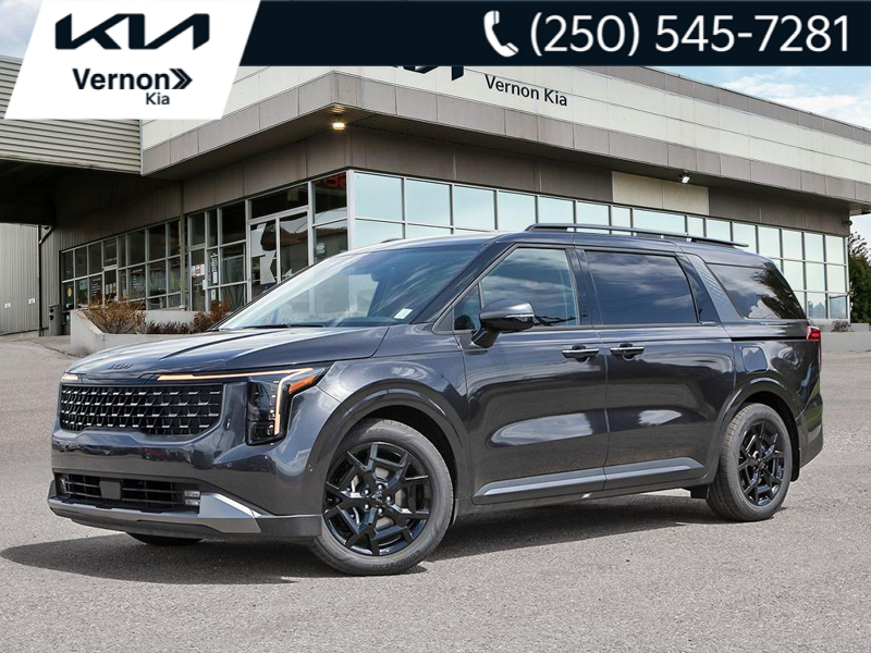 2026 Kia Carnival SX - Premium Audio - Leather Seats - $187.21 /Wk - Thunder Grey exterior view 1