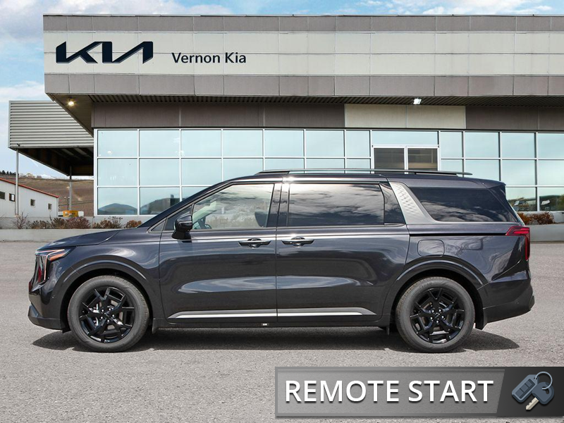 2026 Kia Carnival SX - Premium Audio - Leather Seats - $187.21 /Wk - Thunder Grey exterior view 3