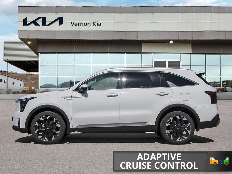 2025 Kia Sorento EX The Ultimate Modern 3-Row, High Style, High Performance - Snow White Pearl exterior view 3