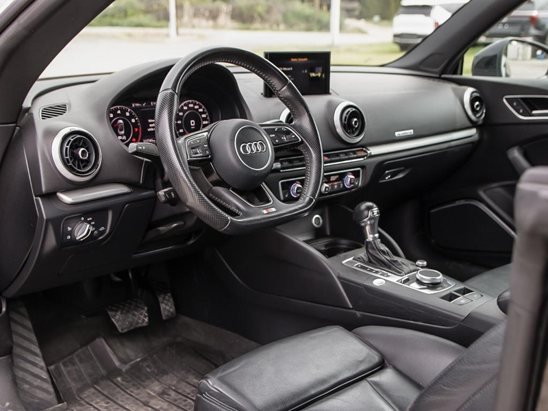 2017 Audi A3 2.0T quattro Technik Sleek Styling, Perfect Summer Cruiser - Black exterior view 15