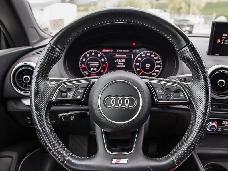 2017 Audi A3 2.0T quattro Technik Sleek Styling, Perfect Summer Cruiser - Black exterior view 16