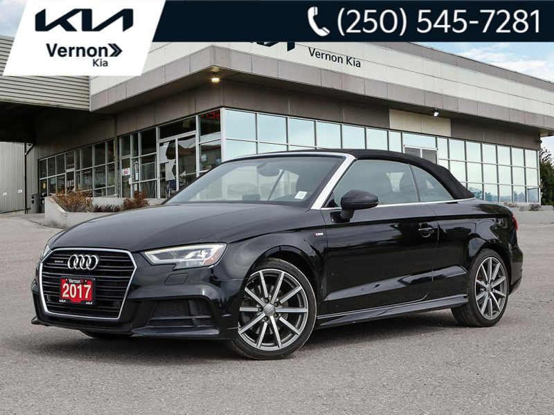 2017 Audi A3 2.0T quattro Technik Sleek Styling, Perfect Summer Cruiser - Black exterior view 1