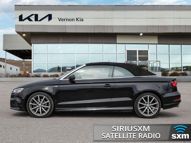 2017 Audi A3 2.0T quattro Technik Sleek Styling, Perfect Summer Cruiser - Black exterior view 3