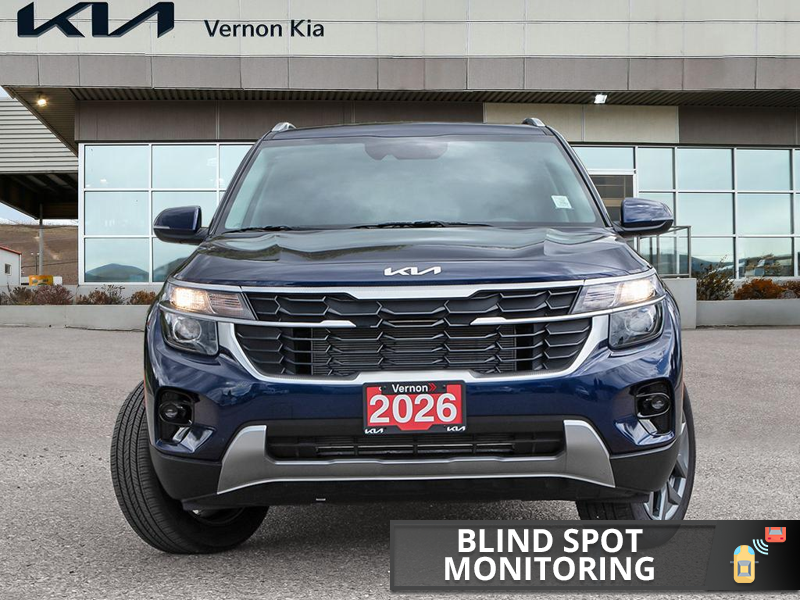 2026 Kia Seltos LX - Heated Seats - Apple CarPlay - $101.74 /Wk - Dark Ocean Blue exterior view 2