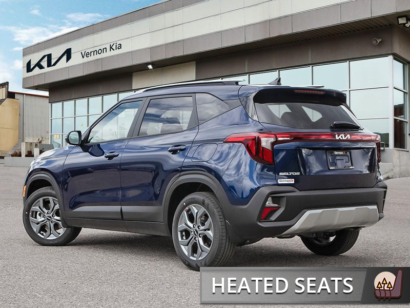 2026 Kia Seltos LX - Heated Seats - Apple CarPlay - $101.74 /Wk - Dark Ocean Blue exterior view 4