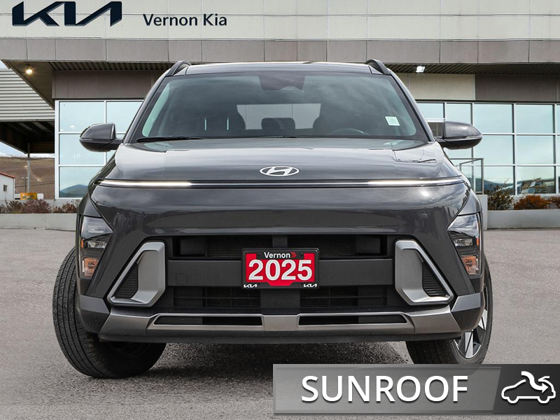2025 Hyundai Kona Preferred AWD w/Trend Package Trend Package Upgrade! Power Sunroof & Leatherette - Grey exterior view 2