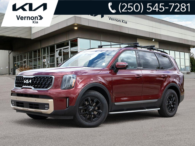 2023 Kia Telluride X-PRO Premium 3-Row Family Cruiser! Captain's Chairs, Loaded - Dawning Red exterior view 1